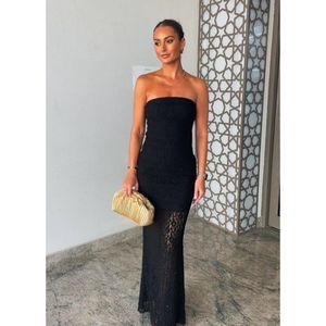 ZARA STRAPLESS TEXTURED LACE DRESS SPECIAL EDITION